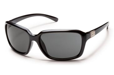 Image of Suncloud Polarized Optics Blossom Sunglasses - Black Frame/Gray Polarized Polycarbonate Lens S-BOPPGYBK