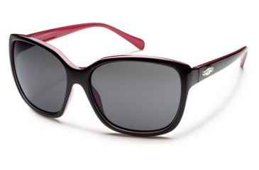 Image of Suncloud Polarized Optics Cayenne (New) Sunglasses - Black Backpaint Frame, Gray Polarized Polycarbonate Lenses S-CYPPGYBK