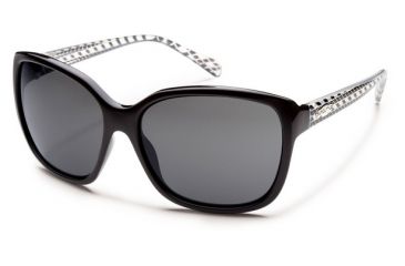 Image of Suncloud Polarized Optics Cayenne (New) Sunglasses - Black Deco Frame, Gray Polarized Polycarbonate Lenses S-CYPPGYDC