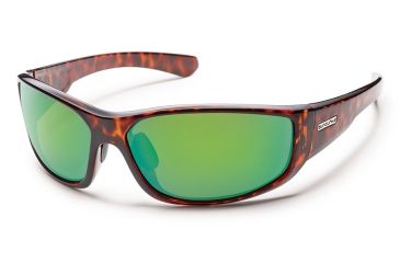 Image of Suncloud Polarized Optics Pursuit Sunglasses - Tortoise Frame/Green Mirror Polarized Polycarbonate Lens S-PUPPGMTT