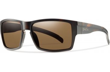 Image of Smith Optics Outlier Xl Single Vision Prescription Sunglasses, Matte Tortoise Frame, Polarized, OXPPBRMTSV