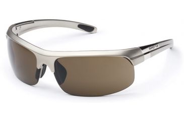 Image of Suncloud Profile Sun Glasses, Titanium Frame, Brown Polarized Polycarbonate Lens S-PFPPBRTN
