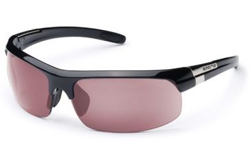 Image of Suncloud Profile Sun Glasses, Black Frame, Rose Polarized Polycarbonate Lens S-PFPPRSBK