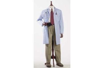 Image of Superior Uniform Unisex Polyester/Combed Cotton Poplin Lab Coats, WORKLON 3491-XS Labcoat Unisex Misty Poplin Xs