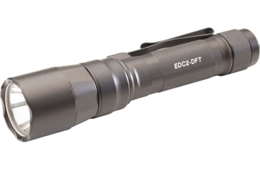 Image of SureFire TURBO Series 18650/123 Everyday Carry Flashlight Dual-Output High-Candela LED Flashlight, Hard Anodized, EDC2-DFT-HA