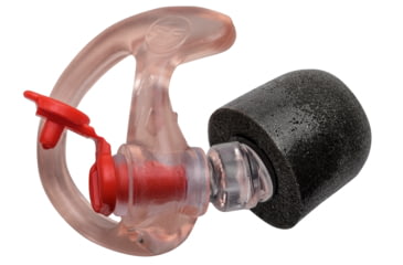 Image of SureFire Comply Foam Tipped, Filtered Earplugs, Medium, 1 Pair, Clear EP7-MPR