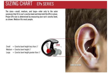 Image of SureFire COMPLY FOAM TIPPED, FULL BLOCK EARPLUGS, MEDIUM, 25 PAIR, CLEAR, Clear, Medium, EP10-MPR-BULK