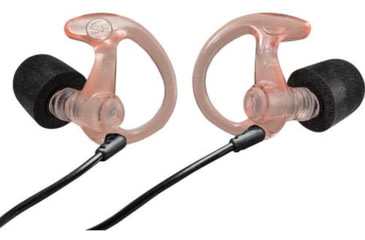 Image of SureFire COMPLY FOAM TIPPED, FULL BLOCK EARPLUGS, MEDIUM, 25 PAIR, CLEAR, Clear, Medium, EP10-MPR-BULK