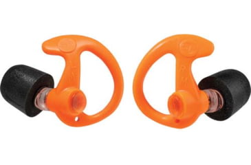 Image of SureFire COMPLY FOAM TIPPED, FULL BLOCK EARPLUGS, MEDIUM, 25 PAIR, ORANGE, Orange, Medium, EP10-OR-MPR-BULK
