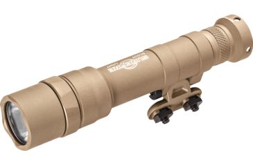 Image of SureFire M640DF Scout Light Pro Dual Fuel LED Weapon Light, 18650 Rechargeable Lithium CR123A, White, 1200-1500 Lumens, Tan, M640DF-TN-PRO