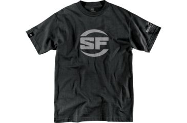 Image of SureFire SF Button Logo T-Shirt - Men's, 100% Cotton, Black, 2XL SST-SFB-BK-2XL