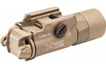 Image of SureFire X300 Turbo Series High-Candela LED Thumb Screw Rail Mount Handgun Weapon Light, Tan, X300T-B-TN