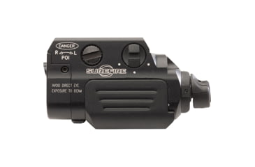 Image of SureFire XR2 Ultra-Compact Rechargeable LED Pistol Light w/ Laser, Rechargeable Lithium Polymer, White Light / Red Laser, 800 Lumens, Black, XR2-A-RD