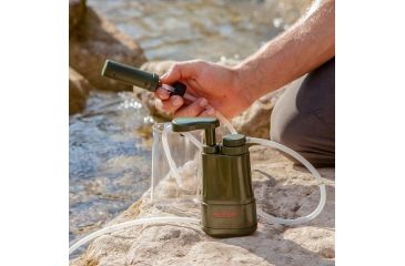 Image of Survivor Filter PRO Personal Water Filter, Green, 6.5 x 1.97 x 3.15 in, L610