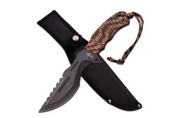 Image of Survivor Fixed Blade, 12in, Stainless Steel Blade, Camo Cord Wrap Handle HK-794