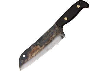 Image of Svord Santoku Kitchen Knife,7.5in,Santoku Blade,Molded Black Polycarbonate Handle SVSKU