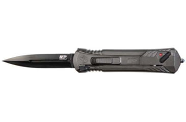 Image of SW Knives MPOTF10G M&amp;P Out The Front 3.50 Drop Point Plain Black Oxide High Car