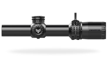Image of Swampfox Arrowhead LPVO 1-10x24 Rifle Scope, 30mm Tube, Second Focal Plane, IR Green MIL Reticle, Black, ARH11024-GL