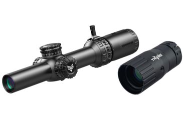 Image of Swampfox Arrowhead LPVO Rifle Scope, 1-10x24mm, 30mm Tube, Second Focal Plane, BDC Reticle, Black, ARH11024-B w/ TRYBE Optics Enhancer