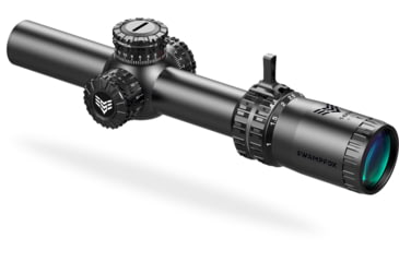 Image of Swampfox Arrowhead Riflescope, 1-6X24, 30mm Tube, Second Focal Plane, IR Green MOA Reticle, Black, ARH16241-GM