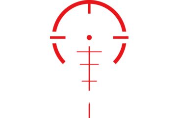 Image of Swampfox Tomahawk LVPO Rifle Scope, 1-8x24mm, 30mm Tube, Second Focal Plane, Illuminated Guerrilla Dot BDC Reticle, Black, ATK18241-B