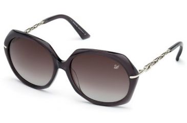 Image of Swarovski SK0031 Sunglasses - Grey Frame Color, Gradient Smoke Lens Color