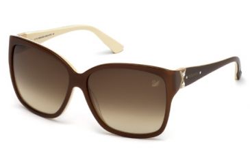 Image of Swarovski SK0057 Sunglasses - Dark Brown Frame Color, Gradient Brown Lens Color