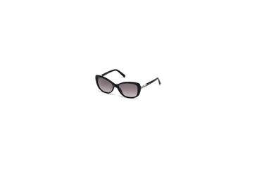 Image of Swarovski SK0124 Sunglasses - Shiny Black Frame Color