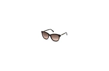 Image of Swarovski SK0132 Sunglasses - Dark Havana Frame Color, Gradient Brown Lens Color