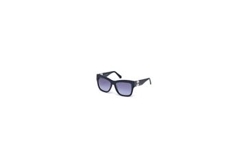 Image of Swarovski SK0141 Sunglasses - Dark Green Frame Color, Gradient Blue Lens Color