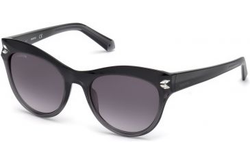 Image of Swarovski SK0171 Sunglasses - Grey Frame Color, Gradient Smoke Lens Color