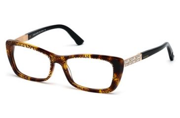 Image of Swarovski SK5095 Eyeglass Frames - Havana Frame Color