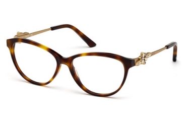 Image of Swarovski SK5119 Eyeglass Frames - Dark Havana Frame Color