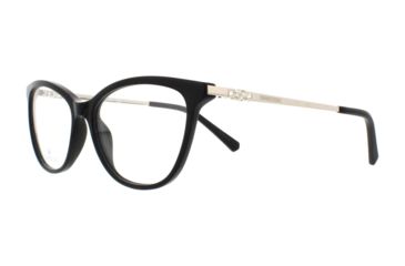 Image of Swarovski SK5249-H Progressive Prescription Eyeglasses - Shiny Black Frame, Shiny Black Lenses, 53 mm Lens Diameter SK5249-H53001