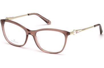 Image of Swarovski SK5276 Eyeglass Frames - Shiny Pink Frame Color
