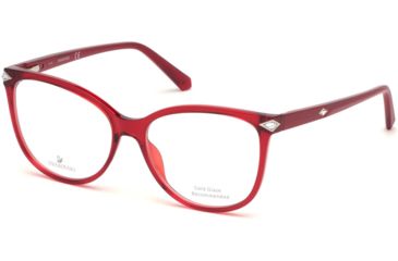 Image of Swarovski SK5283-F Bifocal Prescription Eyeglasses - Shiny Bordeaux Frame, Shiny Bordeaux Lenses, 54 mm Lens Diameter SK5283-F54069
