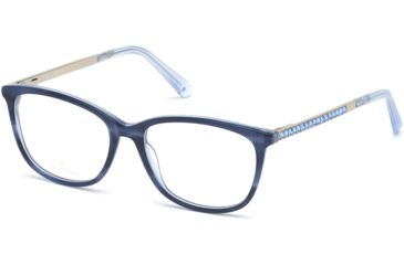 Image of Swarovski SK5308-F Progressive Prescription Eyeglasses - Blue Frame, 53 mm Lens Diameter SK5308-F53092