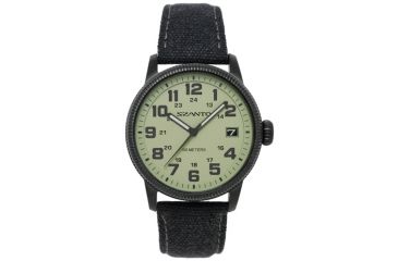 Image of Szanto Mens 1100 Series Watch,Green Dial,Charcoal Strap,42mm Dia. SZ 1104