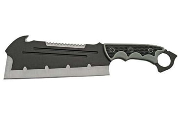 Image of Sierra Zulu Bighorn Tactical Cleaver Knife, 7.5in, 3CR13 Stainless Steel, Black Powder, TPR Molded Handle, SZ5607CP