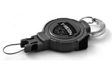 Image of T-Reign Retractable Gear Tether Outdoor Series, Xtra Duty 14oz w/ 36in Kevlar Cord, Carabiner, Black, Large 0TRG-441