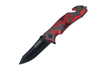 Image of Tac Force A/O Speedster Eagle Folding Knife,4.75in closed,Assisted Opening Blade,Black And Red Alum Handle TF806BR