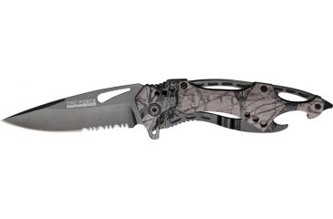 Image of Tac Force Linerlock Fold Knife 3 3/8in., HC SS PS drop point blade, Gray camo handle TF705FC