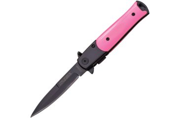 Image of TAC Force Milano Linerlock A/O Folding Knife,3.125in,Black,Pink,Composition Handle TF438BPK