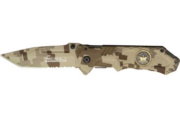 Image of Tac Force Speed Assist Fold Knife 4.50in, Digi canvas camo SS A/O PS tanto blade, Digi canvas camo Alum. handle TF458SF