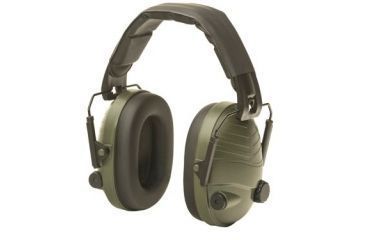 Image of Tac Shield Compact Elite Ear Muffs, Electronic, Green T8005G