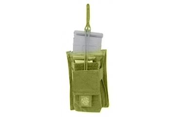 Image of Tacprogear Single Rifle Mag Pouch w/ Universal Pistol Mag Pocket, Coyote Tan, Coyote P-RPM1-CT