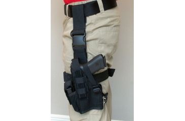 Image of Tacprogear Universal Adjustable Drop Leg Holster, Black H-DLH1