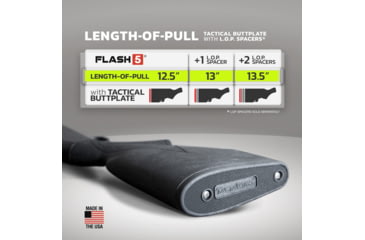 Image of TactaLoad TLFL5-M5012 Flash-5 Gunstock Black Synthetic Fixed With Storage Compar