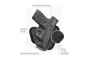 Image of Tactica Hook and Loop Holster for Sig P320 Compact/Carry .40 cal, Right Handed, tt-HLH-0923-RH