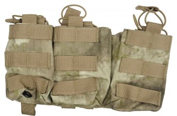 Image of Tactical Assault Gear MOLLE Double Stacked Shingle 6-Mag 3 Pouch, A-TACS 816295